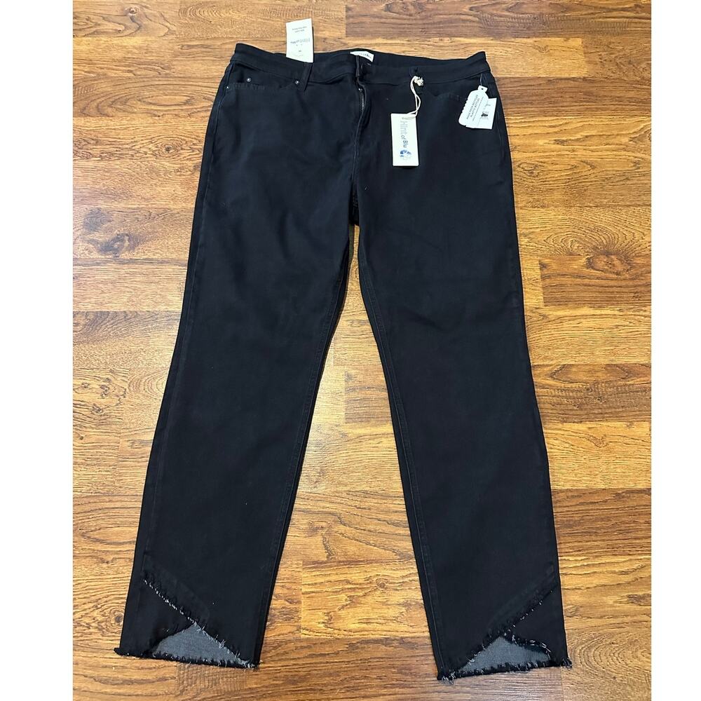 Hint of Blu Women’s High Rise Skinny Jeans – Black – Size 34 – NWT Stretchy